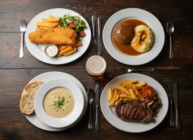 Traditional Scottish pub food at The Castle Tavern
